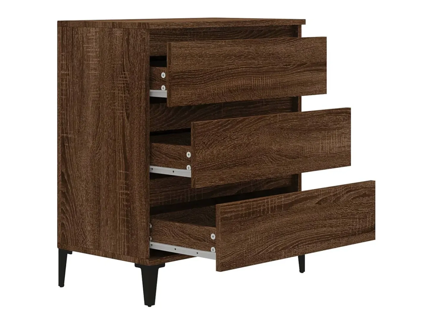 Aparador buffet cómoda mueble mueble de almacenaje organizador cocina salón salón 60 x 35 x 70 cm madera contrachapada marrón 02_0031295