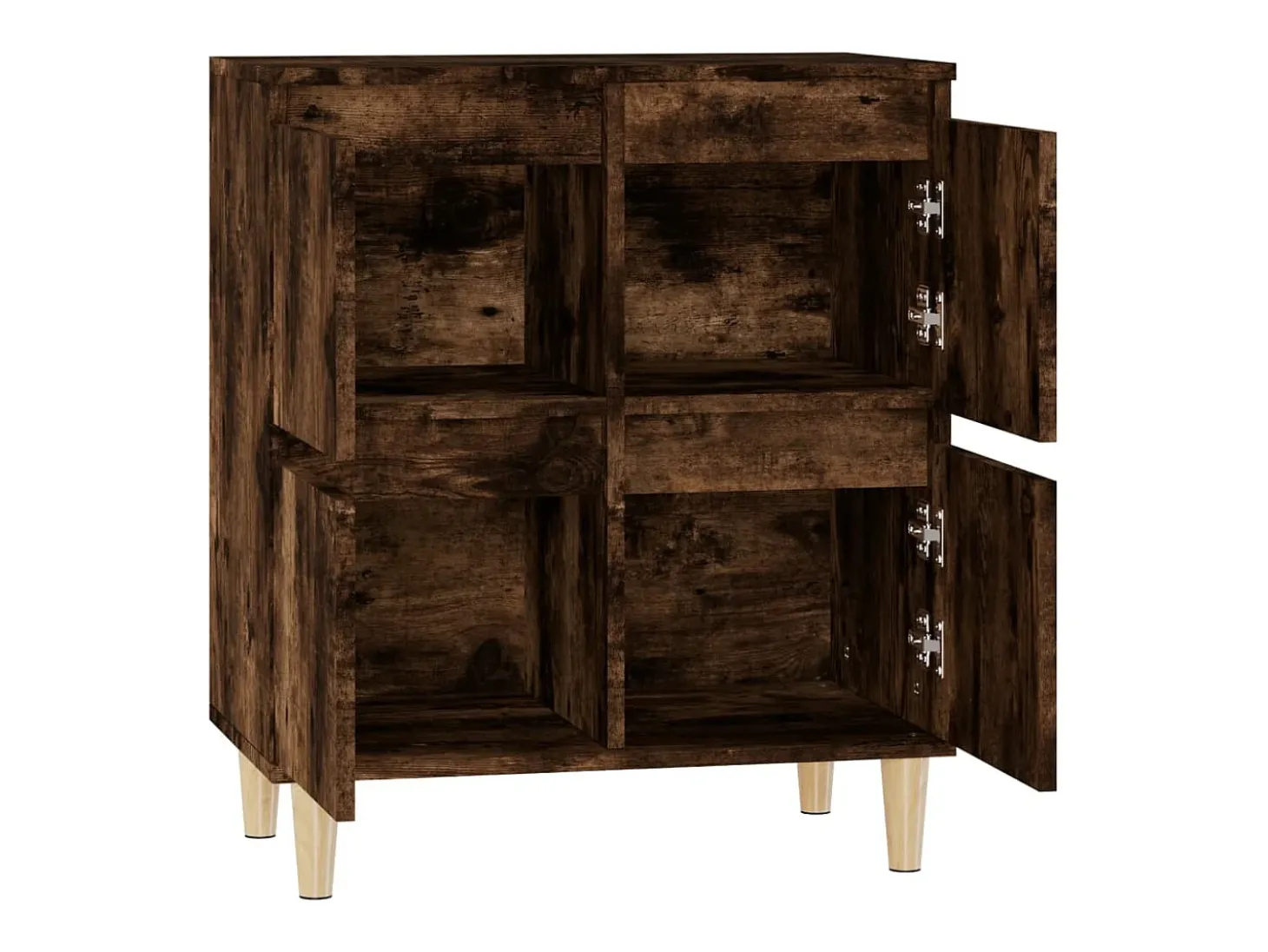 Aparador buffet cómoda mueble mueble de almacenaje organizador cocina salón salón 60 x 35 x 70 cm madera contrachapada marrón 02_0030976