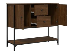 Aparador buffet cómoda mueble mueble de almacenaje organizador cocina salón salón 100 x 36 x 85 cm madera contrachapada marrón 02_0031157