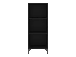 Aparador buffet cómoda mueble mueble de almacenaje organizador cocina salón salón 34,5 x 32,5 x 90 cm madera contrachapada negra 02_0035873