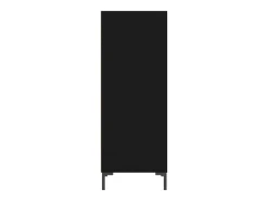 Aparador buffet cómoda mueble mueble de almacenaje organizador cocina salón salón 34,5 x 32,5 x 90 cm madera contrachapada negra 02_0035873