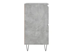 Aparador buffet cómoda mueble almacenaje organizador cocina salón salón juego de 2 madera contrachapada gris 02_0036876