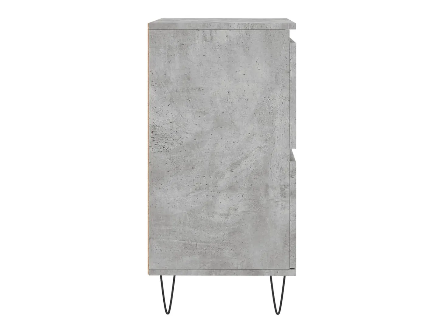 Aparador buffet cómoda mueble almacenaje organizador cocina salón salón juego de 2 madera contrachapada gris 02_0036876
