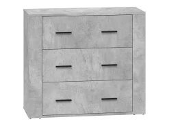 Aparador buffet cómoda mueble almacenaje organizador cocina salón salón juego de 2 madera contrachapada gris 02_0036870