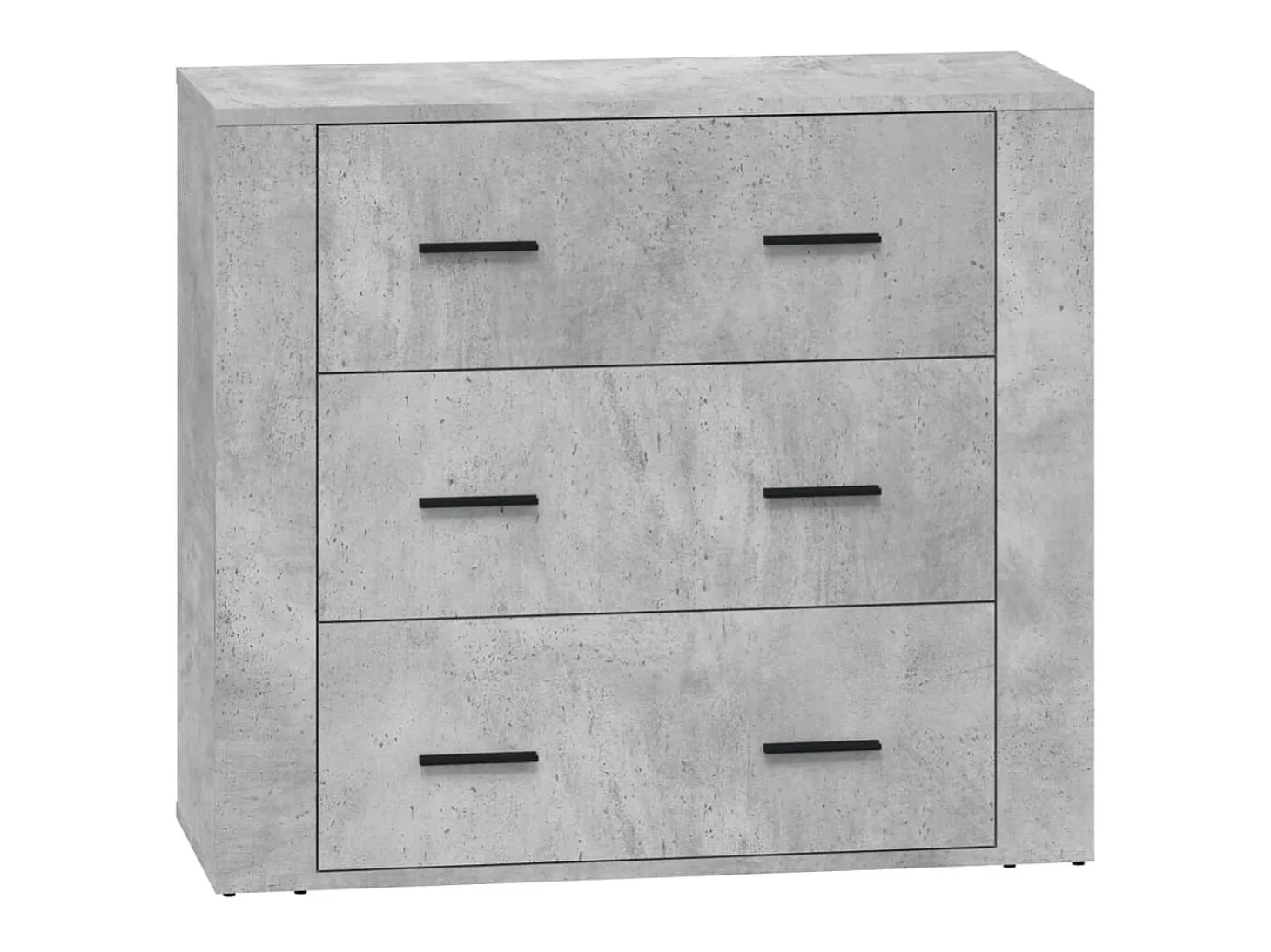 Aparador buffet cómoda mueble almacenaje organizador cocina salón salón juego de 2 madera contrachapada gris 02_0036870