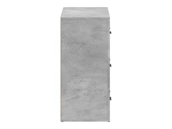 Aparador buffet cómoda mueble almacenaje organizador cocina salón salón juego de 2 madera contrachapada gris 02_0036870