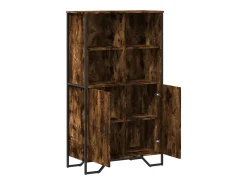 Aparador buffet cómoda mueble mueble de almacenaje organizador cocina salón salón alto 79,5 x 35,5 x 137,5 cm madera contrachapada marrón 02_0033560