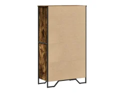 Aparador buffet cómoda mueble mueble de almacenaje organizador cocina salón salón alto 79,5 x 35,5 x 137,5 cm madera contrachapada marrón 02_0033560
