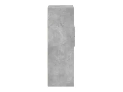 Aparador buffet cómoda mueble mueble de almacenamiento organizador cocina salón salón alto 50 x 42,5 x 124 cm madera contrachapada gris 02_0034448
