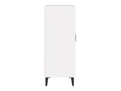 Aparador buffet cómoda mueble mueble de almacenaje organizador cocina salón salón 69,5 x 34 x 90 cm madera contrachapada blanco 02_0030406