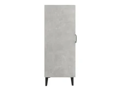 Aparador buffet cómoda mueble mueble de almacenaje organizador cocina salón salón 69,5 x 34 x 90 cm madera contrachapada gris 02_0032057