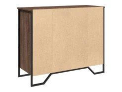 Aparador buffet cómoda mueble mueble de almacenaje organizador cocina salón salón 91 x 35,5 x 74,5 cm madera contrachapada marrón 02_0031452