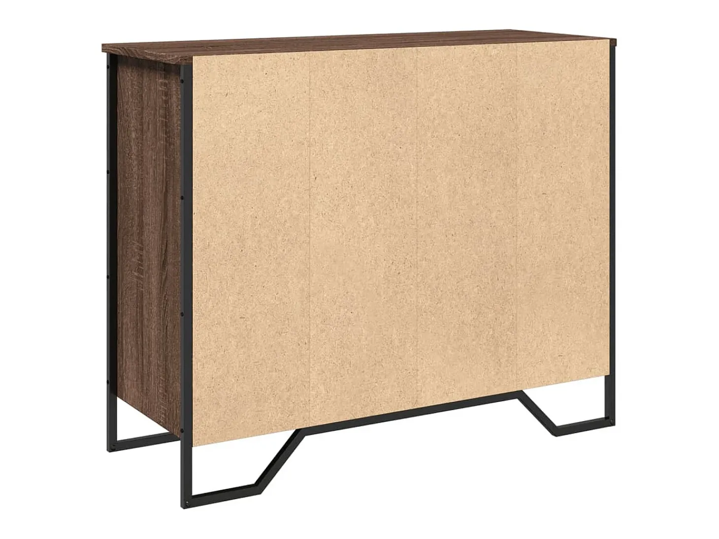 Aparador buffet cómoda mueble mueble de almacenaje organizador cocina salón salón 91 x 35,5 x 74,5 cm madera contrachapada marrón 02_0031452