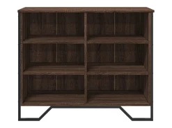 Aparador buffet cómoda mueble mueble de almacenaje organizador cocina salón salón 91 x 35,5 x 74,5 cm madera contrachapada marrón 02_0031452