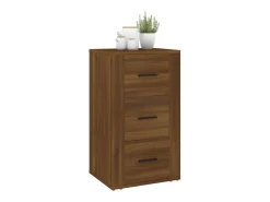 Aparador buffet cómoda mueble mueble de almacenaje organizador cocina salón salón 40 x 33 x 70 cm madera contrachapada marrón 02_0031246