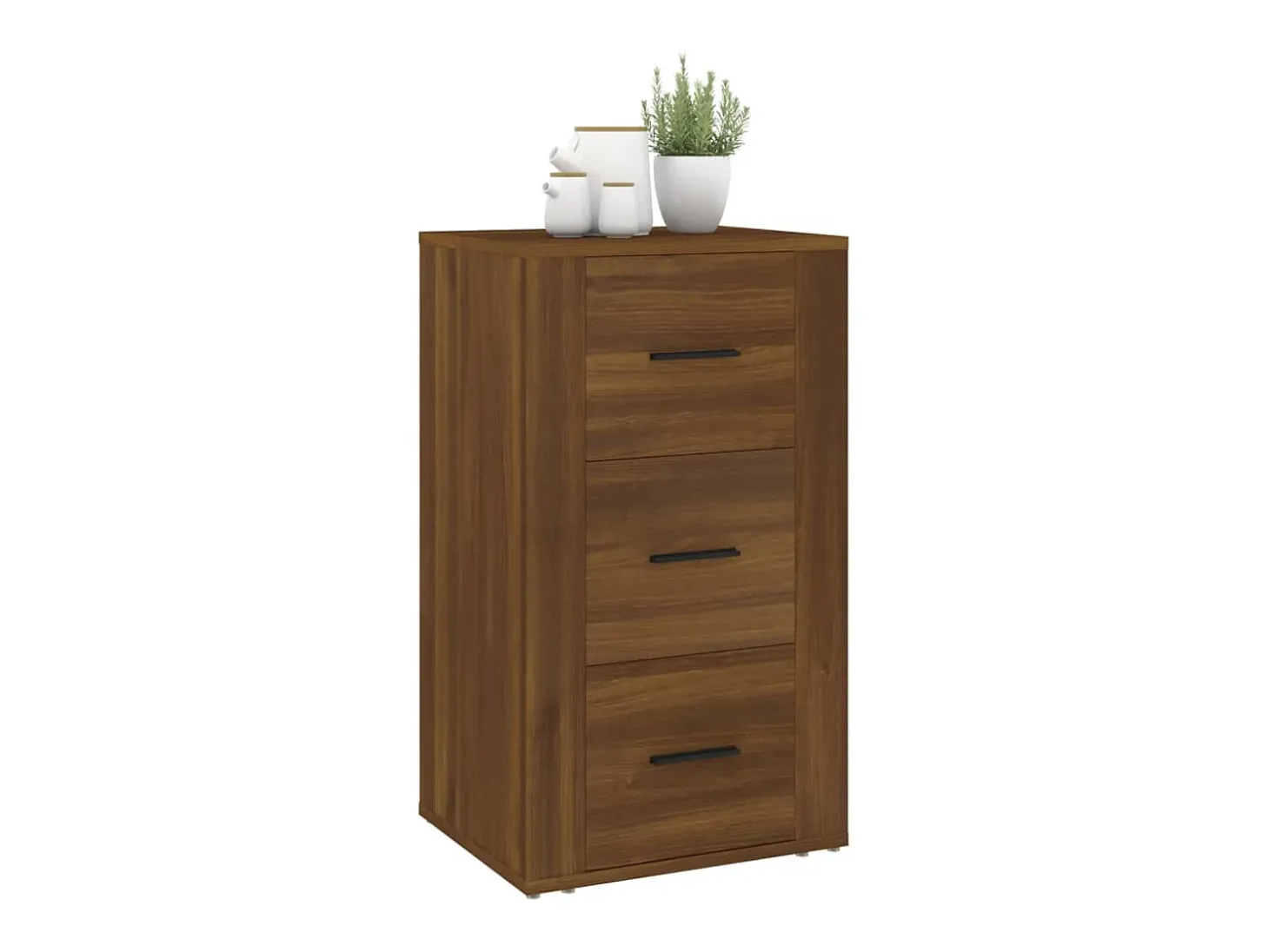 Aparador buffet cómoda mueble mueble de almacenaje organizador cocina salón salón 40 x 33 x 70 cm madera contrachapada marrón 02_0031246