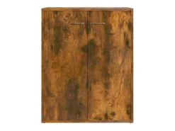 Aparador buffet cómoda mueble mueble de almacenaje organizador cocina salón salón 60 x 30 x 75 cm madera contrachapada marrón 02_0030963