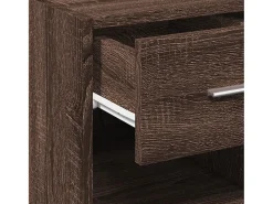 Aparador buffet cómoda mueble almacenaje organizador cocina salón salón 45 x 42,5 x 93 cm madera contrachapada marrón 02_0031263