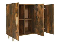 Aparador buffet cómoda mueble almacenaje organizador cocina salón salón 90 x 34 x 80 cm madera contrachapada marrón 02_0031123
