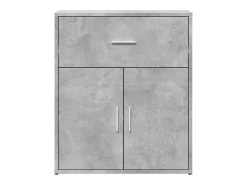 Aparador buffet cómoda mueble mueble de almacenaje organizador cocina salón salón 60 x 31 x 70 cm madera contrachapada gris 02_0031964