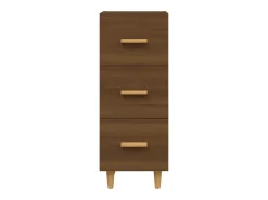 Aparador buffet cómoda mueble mueble de almacenaje organizador cocina salón salón 34,5 x 34 x 90 cm madera contrachapada marrón 02_0031209