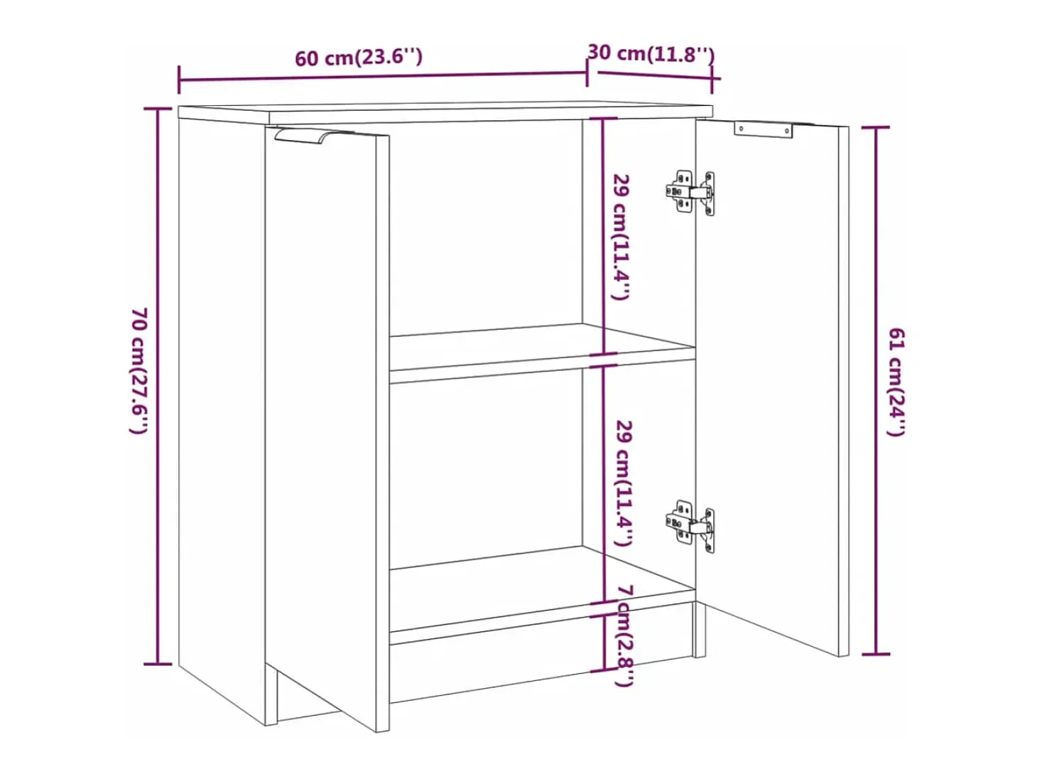 Aparador buffet cómoda mueble unidad de almacenamiento organizador cocina salón salón 3 piezas madera contrachapada gris 02_0037131