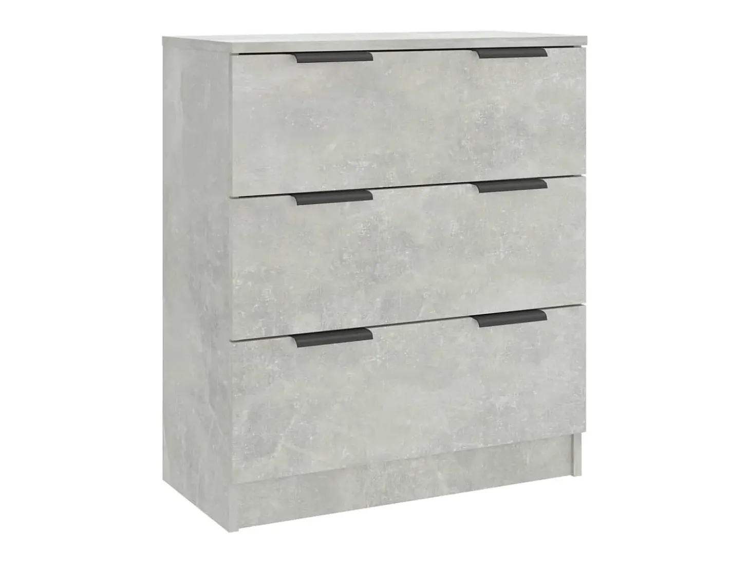 Aparador buffet cómoda mueble unidad de almacenamiento organizador cocina salón salón 3 piezas madera contrachapada gris 02_0037131
