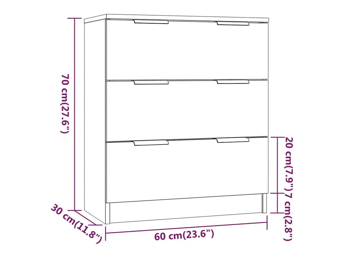 Aparador buffet cómoda mueble unidad de almacenamiento organizador cocina salón salón 3 piezas madera contrachapada gris 02_0037131