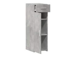 Aparador buffet cómoda mueble mueble de almacenaje organizador cocina salón salón 30 x 42,5 x 93 cm madera contrachapada gris 02_0031863