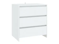 Aparador buffet cómoda mueble unidad de almacenamiento organizador cocina salón salón 3 piezas madera contrachapada blanco 02_0037005