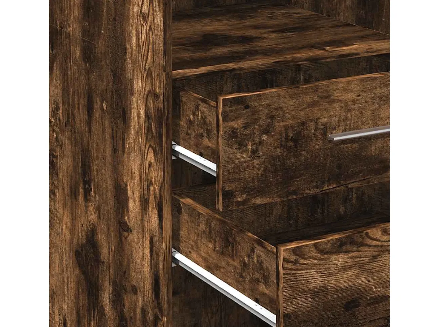 Aparador buffet cómoda mueble mueble de almacenaje organizador cocina salón salón alto 40 x 42,5 x 124 cm madera contrachapada marrón 02_0033356
