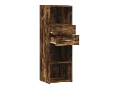 Aparador buffet cómoda mueble mueble de almacenaje organizador cocina salón salón alto 40 x 42,5 x 124 cm madera contrachapada marrón 02_0033356