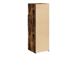 Aparador buffet cómoda mueble mueble de almacenaje organizador cocina salón salón alto 40 x 42,5 x 124 cm madera contrachapada marrón 02_0033356