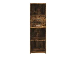 Aparador buffet cómoda mueble mueble de almacenaje organizador cocina salón salón alto 40 x 42,5 x 124 cm madera contrachapada marrón 02_0033356