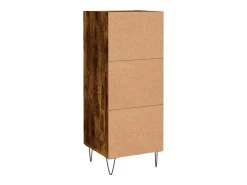 Aparador buffet cómoda mueble mueble de almacenaje organizador cocina salón salón 34,5 x 34 x 90 cm madera contrachapada marrón 02_0030886