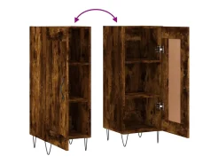 Aparador buffet cómoda mueble mueble de almacenaje organizador cocina salón salón 34,5 x 34 x 90 cm madera contrachapada marrón 02_0030886