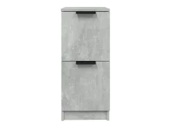 Aparador buffet cómoda mueble mueble de almacenaje organizador cocina salón salón 30 x 30 x 70 cm madera contrachapada gris 02_0031858