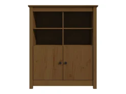 Aparador buffet cómoda mueble mueble de almacenaje organizador cocina salón salón 83 x 41,5 x 100 cm madera maciza de pino marrón 02_0035766