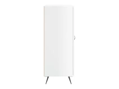 Aparador buffet cómoda mueble mueble de almacenaje organizador cocina salón brillante 69,5 x 34 x 90 cm madera contrachapada blanco 02_0030708
