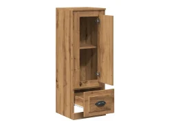 Aparador buffet cómoda mueble mueble de almacenamiento organizador cocina salón salón alta artesanía 36 x 35,5 x 103,5 cm madera contrachapada marrón 02_0033161