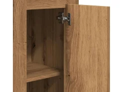 Aparador buffet cómoda mueble mueble de almacenamiento organizador cocina salón salón alta artesanía 36 x 35,5 x 103,5 cm madera contrachapada marrón 02_0033161