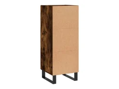 Aparador buffet cómoda mueble mueble de almacenaje organizador cocina salón salón 34,5 x 34 x 90 cm madera contrachapada marrón 02_0030893