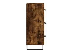 Aparador buffet cómoda mueble mueble de almacenaje organizador cocina salón salón 34,5 x 34 x 90 cm madera contrachapada marrón 02_0030893
