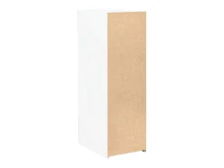 Aparador buffet cómoda mueble mueble de almacenaje organizador cocina salón salón 30 x 42,5 x 93 cm madera contrachapada blanco 02_0030225