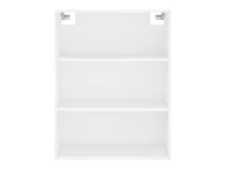 Aparador buffet cómoda mueble mueble de almacenamiento organizador cocina salón salón alto 69,5 x 34 x 180 cm madera contrachapada blanco 02_0032542