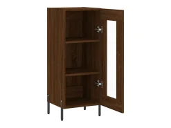 Aparador buffet cómoda mueble mueble de almacenaje organizador cocina salón salón 34,5 x 34 x 90 cm madera contrachapada marrón 02_0031208
