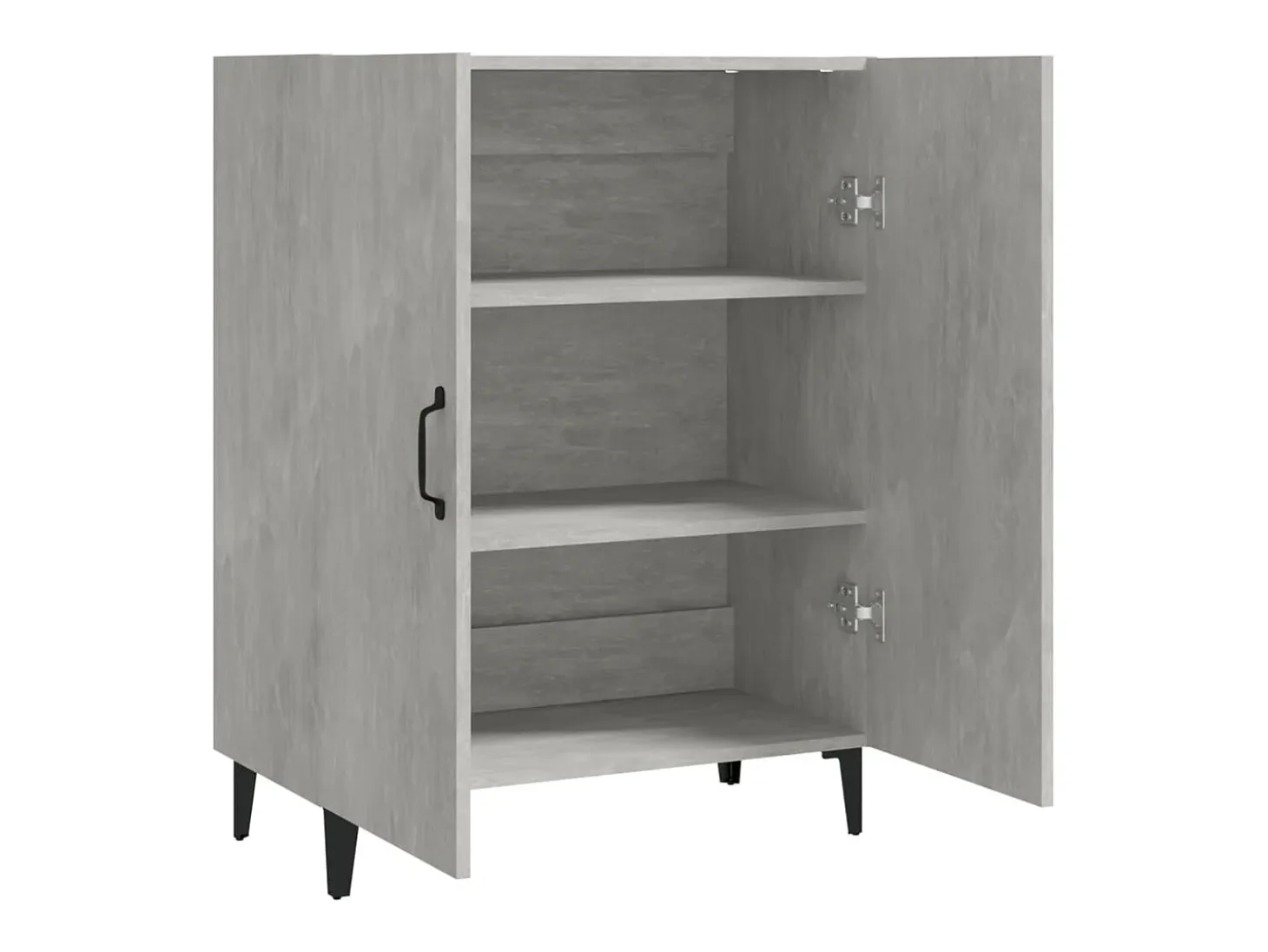 Aparador buffet cómoda mueble almacenaje organizador cocina salón salón 70 x 34 x 90 cm madera contrachapada gris 02_0032080