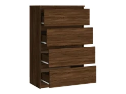 Aparador buffet cómoda mueble mueble de almacenaje organizador cocina salón salón 60 x 35 x 98,5 cm madera contrachapada marrón 02_0031312