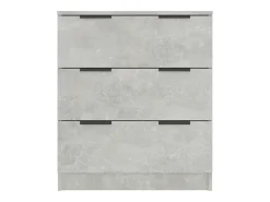 Aparador buffet cómoda mueble mueble de almacenaje organizador cocina salón salón 60 x 30 x 70 cm madera contrachapada gris 02_0031955