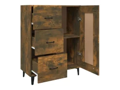 Aparador buffet cómoda mueble mueble de almacenaje organizador cocina salón salón 69,5 x 34 x 90 cm madera contrachapada marrón 02_0031044